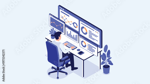 People completing a checklist on a large clipboard using a giant pencil to track business goals and project progress.