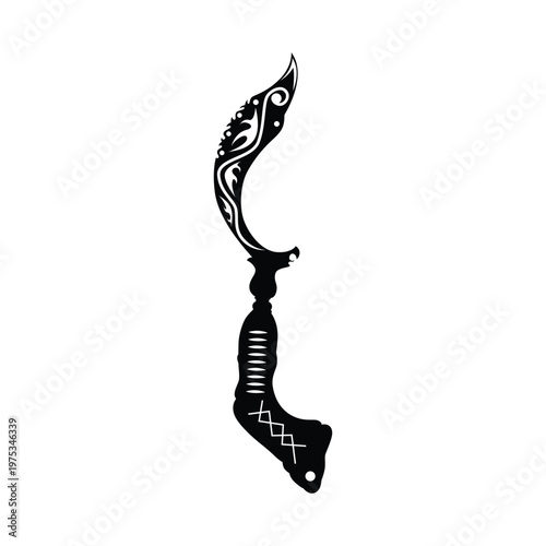 Kujang Siluet Vector Image And Illustration