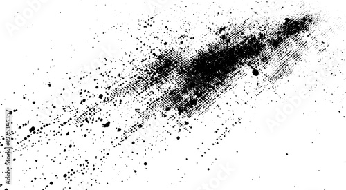 Black Powder Burst Background. Ink Spray Chaos Texture