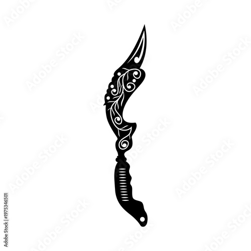 Kujang Siluet Vector Image And Illustration