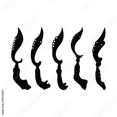 Kujang Siluet Vector Image And Illustration