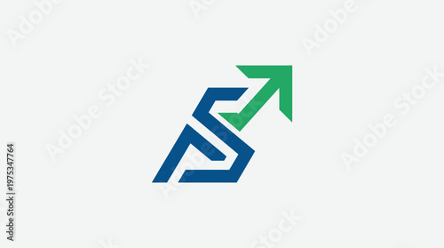 Free Download Abstract Logo Design with Arrow Symbolizing Growth - GFXLoad