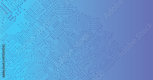 Microprocessor Circuit Board Background. Abstract Electronic Connections Pattern