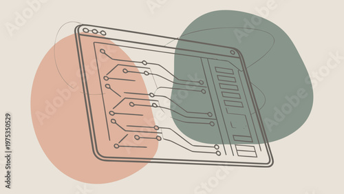 Computer window displays complex circuit board pathways for technical analysis.