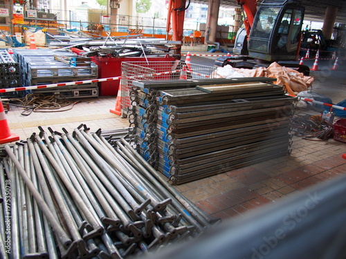 仮設足場の風景