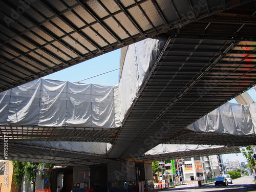 仮設足場の風景