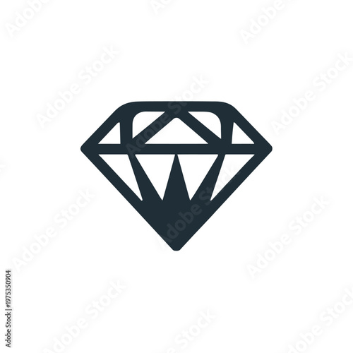 Elegant diamond shape symbolizing luxury and value