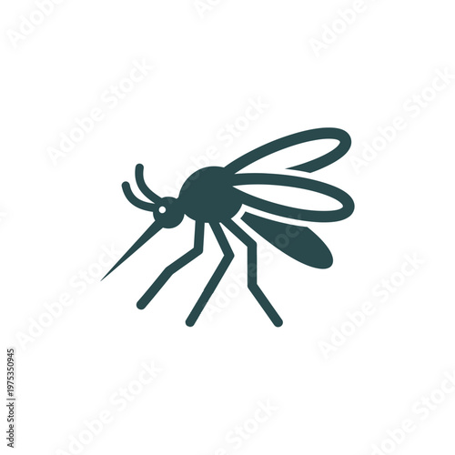 Detailed illustration of a mosquito in flight (1)