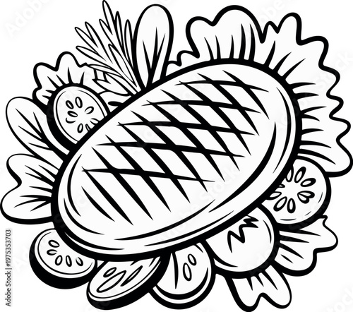 Adobe Illustrator Artwork roll line art