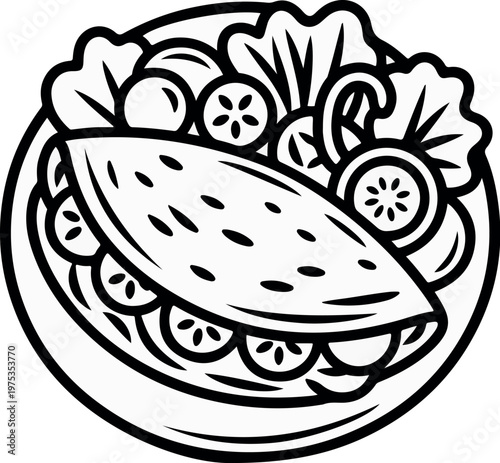 Adobe Illustrator Artwork egg vegetable line art