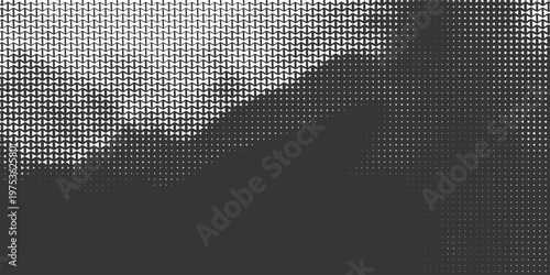 Triangle Shapes Vector Abstract Geometric Technology Background. Radial Composition Halftone Frame Triangular Retro Simple Pattern. Minimal Style Dynamic Tech Wallpaper
