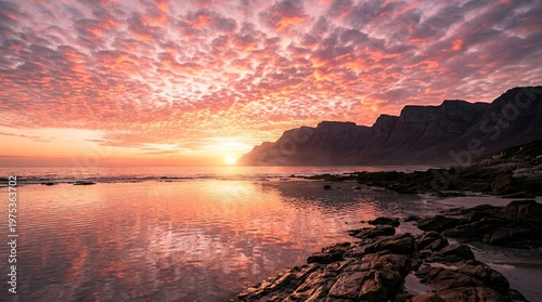 sunset over the lake