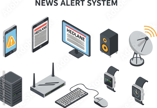 Modern Technology and Communication Devices for News Alerts and Information Dissemination