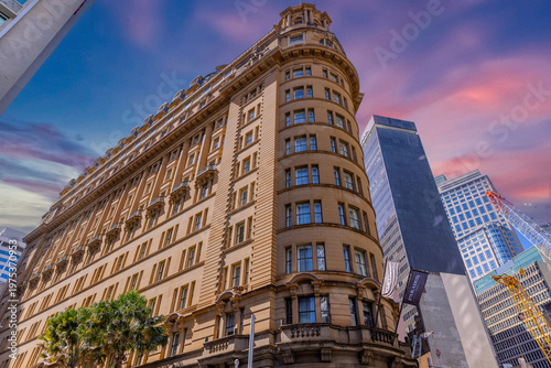 Sticker 31 March 2026 Commercial Office old high rise building in Sydney CBD Central Bus