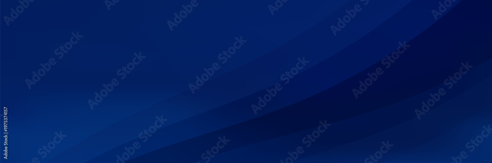 Obraz premium Abstract Dark Blue Wave Background with Elegant Navy Gradient Layers. Vector Illustration