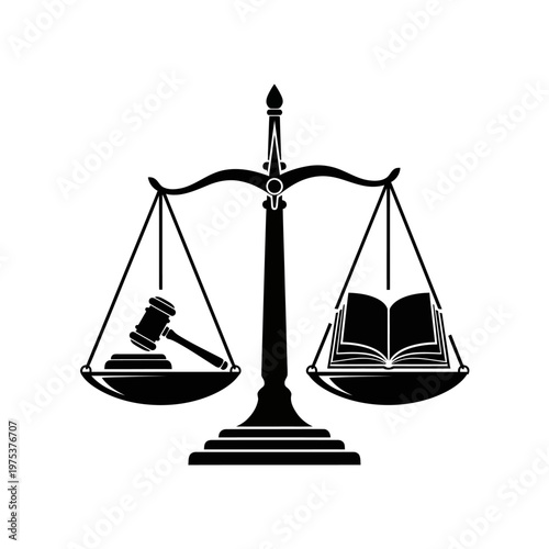 Scales of Justice Balancing Law and Knowledge