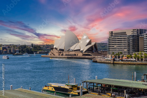 31 March 2026 Panoramic view of Sydney Harbour and Circular Quay in Sydney NSW Australia