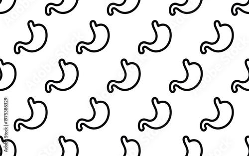 Repeated vector pattern featuring stylized curved lines in a minimalist design