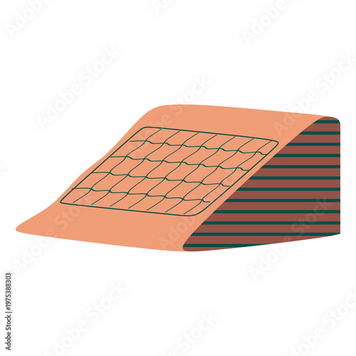 Slope Stabilization Netting Geotechnical Concept Vector