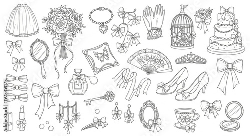 Elegant collection of various decorative accessories and ornaments.