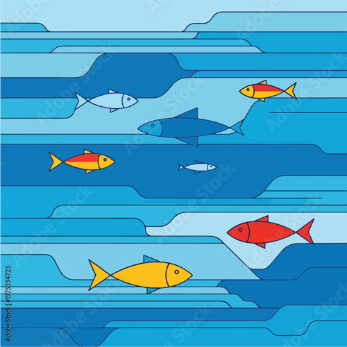 Abstract Geometric Fish In ...