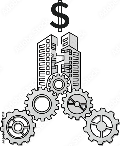 Business Building Money Gea...