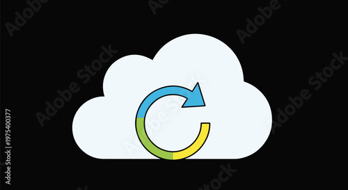 Cloud Computing Sync Icon I...