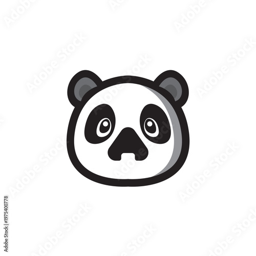 panda onigiri japan food logo design 