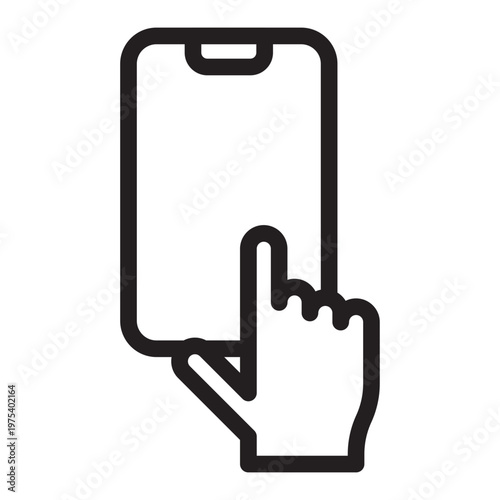 Touch Screen Interaction Tap Mobile Interface Icon