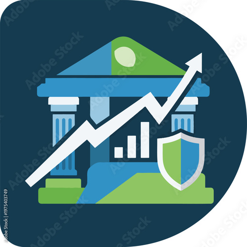 Flat Design Bank Building I...