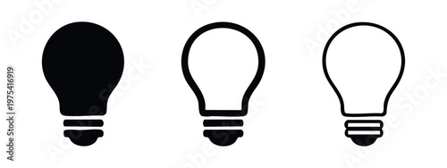 Front facing car icons in various stroke widths for vehicle tracking, parking, and traffic related graphic design.