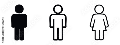 Wi-Fi signal strength icons in three design variations for wireless connection and internet connectivity symbols.