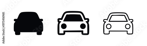 Baby changing room station icons in three styles for nursery facility and public parent room signage design.