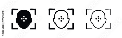 Eye Tracking and Focus Point Recognition Icons