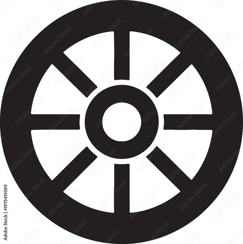 Obraz premium Crown with laurel wreath emblem sign vector.