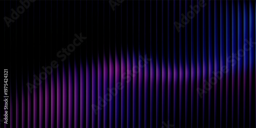 Abstract Glassy Purple and Blue Gradient Light on Dark Background