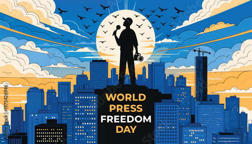 World Press Freedom Day Journalists Media Independence Global Communication Awareness.eps