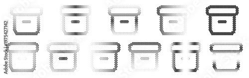 Collection of various plastic storage containers on for organization and storage solutions