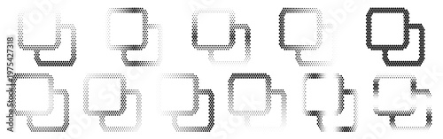 Collection of various speech bubbles and chat icons in different styles