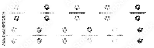 A collection of various nuts and bolts on a for industrial or hardware use