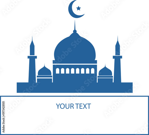 Eid Mubarak Calligraphy Vector Design with Modern Typography