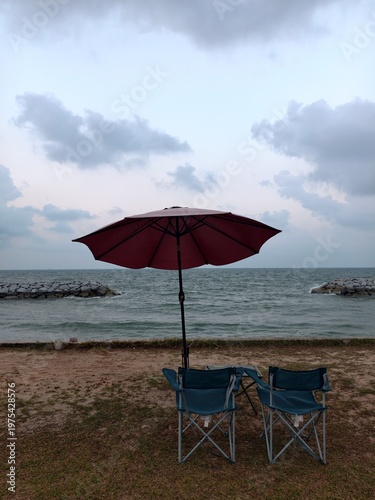 The sea and the bright sandy beaches.