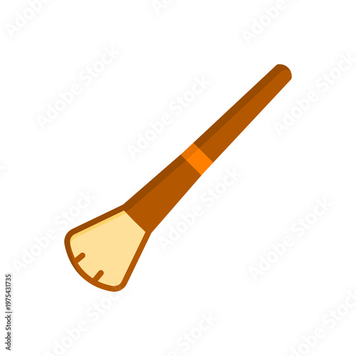 brush cosmetic simple flat icon illustration
