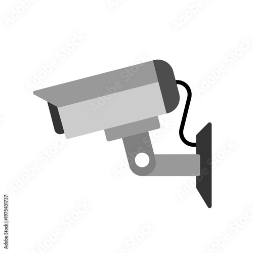 cctv simple flat icon illustration
