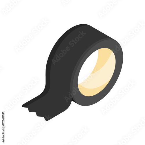 duct tape simple flat icon illustration