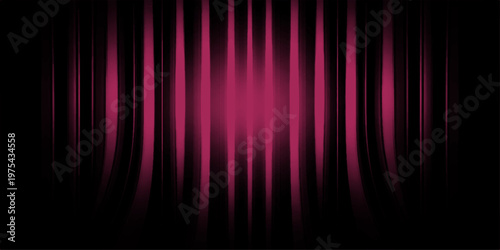Abstract a stunning image of vibrant theater curtains, capturing an abstract view of stage elegance.