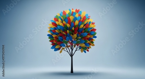 Celebrating international friendship day with colorful tree of diverse friends and global unity