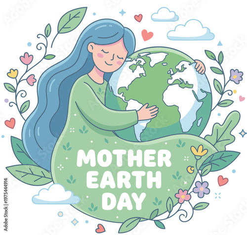 Mother earth Day Illustration