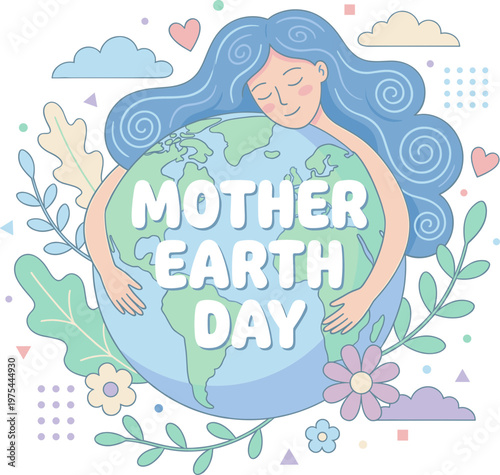 Mother earth Day Illustration