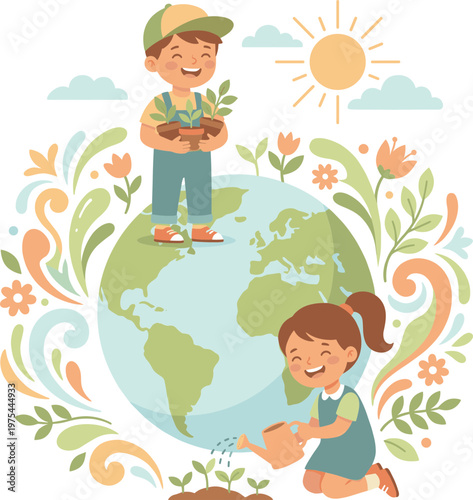 world environment day Illustration